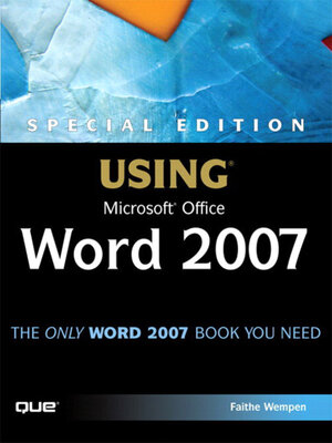 Special Edition Using Microsoft Office Word 2007 - ebook